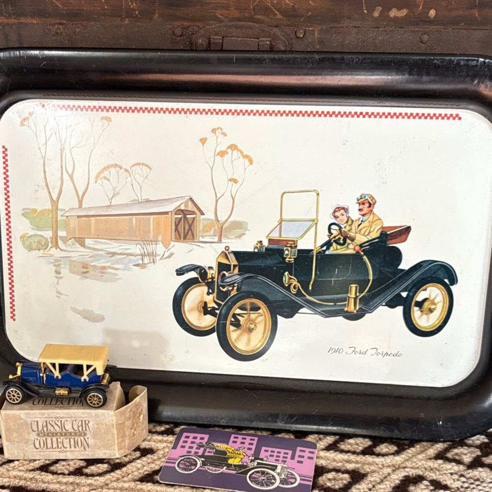 Vintage car Lot. 3 vintage car items for sale.